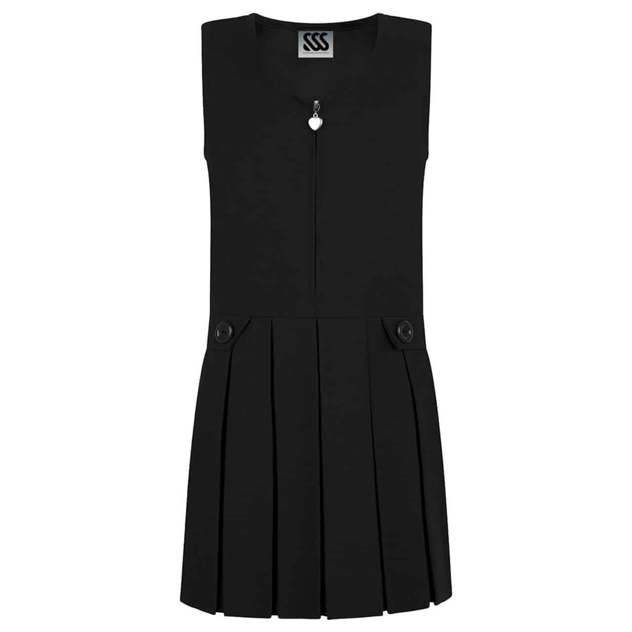 Box Pleat Zip Front Pinafore - Image 5